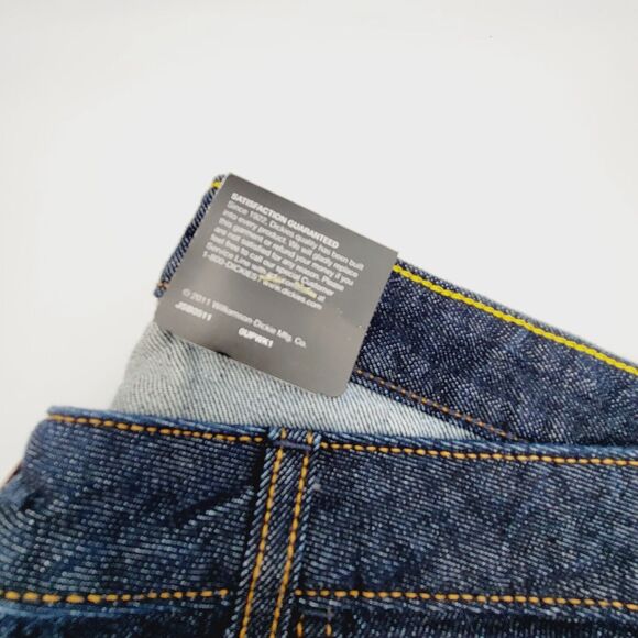 Dickies Relaxed Fit Bootcut Jeans Womens Size 10RG (34x33) Blue Denim Cotton - Picture 12 of 12